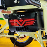 E-bike rear light available in multiple voltage versions, featuring multiple functions