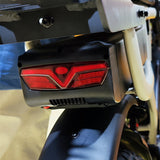 E-bike rear light available in multiple voltage versions, featuring multiple functions