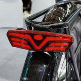E-bike rear light available in multiple voltage versions, featuring multiple functions