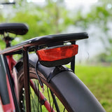 German-standard K-mark high-brightness e-bike rear light with passive safety reflector