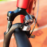 German-standard K-mark front light for e-scooters and e-bikes, compact and portable with reliable brightness