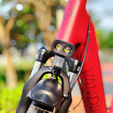 German-standard K-mark dual-lens e-bike front fork light with aluminum alloy housing