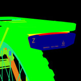 German-standard K-mark high-brightness e-bike rear light with passive safety reflector