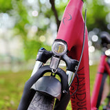 German-standard K-mark e-bike front fork light with reflector, easy installation, supports optical inverted mounting