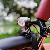 German-standard K-mark e-bike front fork light with reflector, easy installation, supports optical inverted mounting