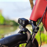 German-standard K-mark dual-lens e-bike front fork light with aluminum alloy housing