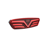 E-bike rear light available in multiple voltage versions, featuring multiple functions